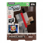MINECRAFT Lemputė &bdquo;Vilkas&ldquo;, 11 cm