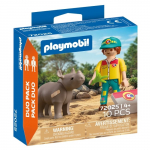 PLAYMOBIL DuoPack Ranger with Rhino 72025