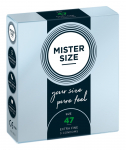 Mister Size 47mm pack of 3 Nestandartinio dydžio prezervatyvai