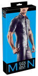 Svenjoyment Imitat. Leather Men's Shirt M seksualūs vyri&scaron;ki mar&scaron;kinėliai