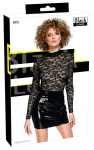 Black Level Vinyl Dress Lace M Seksuali suknelė