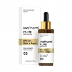 INOPHARM Pure Elements Bio Oils Rose + Argan veido aliejus 30 ml