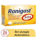 RANIGAST S-O-S kramtomosios tabletės N24