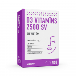 ICONFIT vitaminas D3 moterims 2500 TV (60 kapsulių)