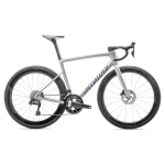 Specialized Tarmac SL8 Pro plento dviratis | Ultegra Di2 | Liquid Silver - Satin Blue Pearl, 52