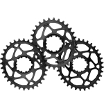 AbsoluteBlack Sram OVAL GXP dantratis | 6mm Offset | DM | 1x12/11/10 pavarų | Black, 34T
