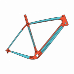 RideWrap Covered Gravel & Road rėmo apsauga | Matte