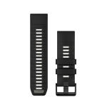 Garmin QuickFit&reg; 26 silikoninė laikrodžio apyrankė | Black - Pebble Gray
