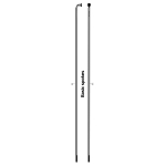 Sapim Leader stipinas | J-Bend | 2.3 mm | Black, 284 mm