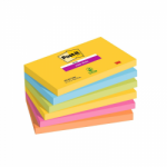 Labai lipnūs lapeliai 3M POST-IT CARNIVAL 76x127mm, 6vnt.