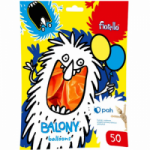 Balionai metalizuoti FIORELLO 50 vnt. oranžinės sp.