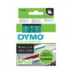 Juostelė DYMO D1 19mmx7m juoda/žalia