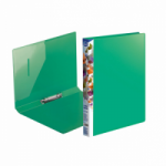 Segtuvas plastikinis 2cm A4/Q2 FOROFIS, žalios spalvos, įp.24