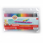 Flomasteriai dvipusiai TWINS KOH-I-NOOR 24 sp. įp.12