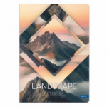 Sąsiuvinis LANDSCAPE A5 80g 60l langeliais, įp.10