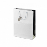 Dovanų mai&scaron;elis 245x185x75mm balta/juoda