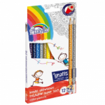 Spalvoti pie&scaron;tukai FIORELLO 12 sp. papildomai 2 sp. aukso, sidabro