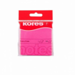 Lipnūs lapeliai KORES 75x75mm 100l. rožinės spalvos, įp.12 vnt.