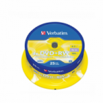 Diskas Verbatim DVD+RW 4.7GB 25 vnt. ant ie&scaron;mo