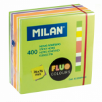 Lipnūs lapeliai MILAN FLUO 76x76mm 5sp.400lap. kubas