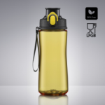 Gertuvė COLORISSIMO TRITAN, plastikinė 550ml, geltona sp.