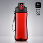 Gertuvė COLORISSIMO TRITAN, plastikinė 580ml, raudonos sp.