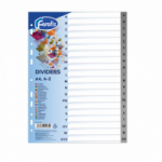 Skiriamieji lapai segtuvams A4 A-Z FOROFIS, plastikiniai įp.10