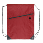 Krep&scaron;elis sportinei aprangai su ki&scaron;ene ir užtrauktuku COOL raudona sp.