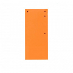 Skirtukai dokumentams kartoniniai 11x23cm 50vnt., oranžiniai
