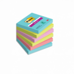 Lipnūs lapeliai 3M POST-IT COSMIC 76x76mm, 6vnt.