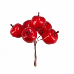 Kalėdinė dekoracija obuoliai, raudonos sp.