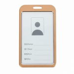 Vardinės kortelės dėklas metalinis PIRUET, 54x85mm, aukso sp.