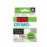 Juostelė DYMO D1 24mmx7m juoda/raudona