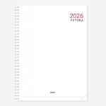 Papildas - kalendorius FUTURA SPIREX WEEK 2027 m., A4