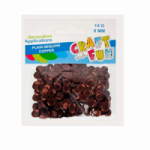 Blizgučiai žvyneliai dekoravimui 8mm, bronzos sp.