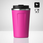 Termo puodelis NORDIC 350ml, rožinės sp.