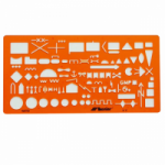 Karininko liniuotė-&scaron;ablonas LENIAR NATO 8355