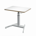 Kompakti&scaron;kas reguliuojamas elektrinis stalas LEITZ ERGO 80x60, baltas