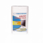 Servetėlės ekranams valyti ESPERANZA LCD/TFT drėgnos plast.dėž.100vnt.