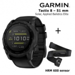 GARMIN Tactix 8 &ndash; 51 mm, Solar, Applied Balistics Elite + HRM 600 Sensor sportinis laikrodis 010-03407-11 / 010-13383-00