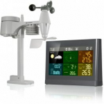 Bresser 5-in-1 Comfort Weather Center with Colour Display grey meteo stotis 7002550QT5000