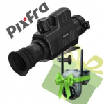 PIXFRA CHIRON C635LRF 640x512 35mm 1x-8x 50Hz Wi-Fi + gift ESKY E50 trail camera termovizoriai taikiklis C635LRF / ES-E50G