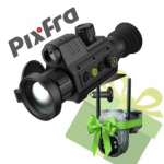 PIXFRA CHIRON C650LRF 640x512 50mm 1x-8x 50Hz Wi-Fi + gift ESKY E50 trail camera termovizoriai taikiklis C650LRF / ES-E50G