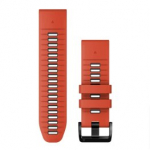GARMIN QuickFit Band 26mm, Flame Red/Graphite Silicone priedas 010-13281-04