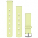 GARMIN Quick Release Band 22mm, Citron Silicone with Silver Hardware priedas 010-13406-11