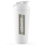 ICONFIT Stainless Steel Shaker 800ml, White sportinis buteliukas ICF-MT-WH