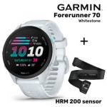 GARMIN Forerunner 70, Whitestone + HRM 200 sensor sportinis laikrodis 010-04307-01 / 010-13388-00