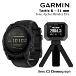 GARMIN Tactix 8 &ndash; 51 mm, Solar, Applied Balistics Elite + Xero C2 Chronograph sportinis laikrodis 010-03407-11 / 010-03953-01