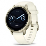 GARMIN Venu 4 - 41mm, Lunar Gold with Bone Silicone Band sportinis laikrodis 010-03013-00