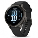 GARMIN Venu 4 - 41mm, Slate with Black Silicone Band sportinis laikrodis 010-03013-02